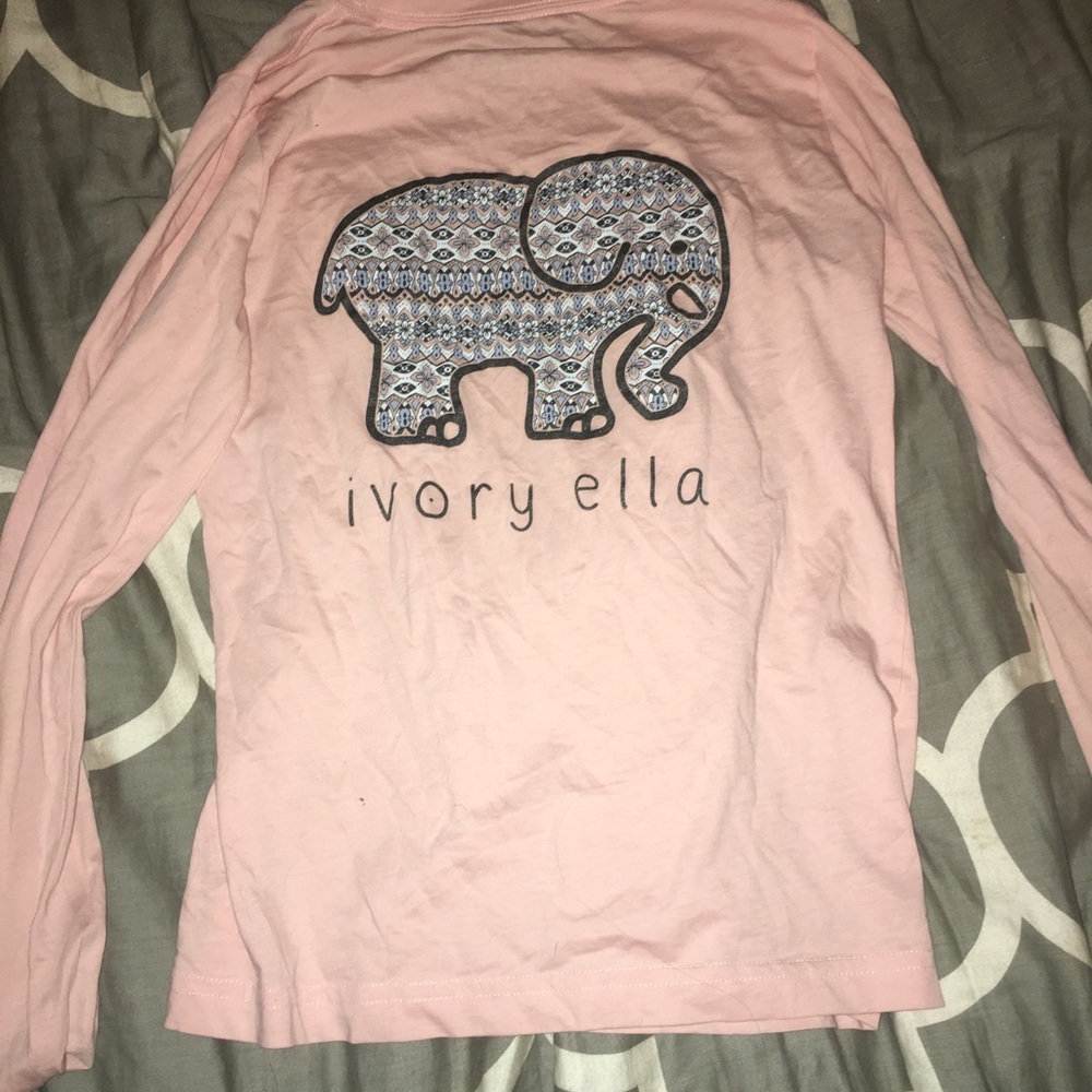 Woman’s ivory Ella long sleeve tee